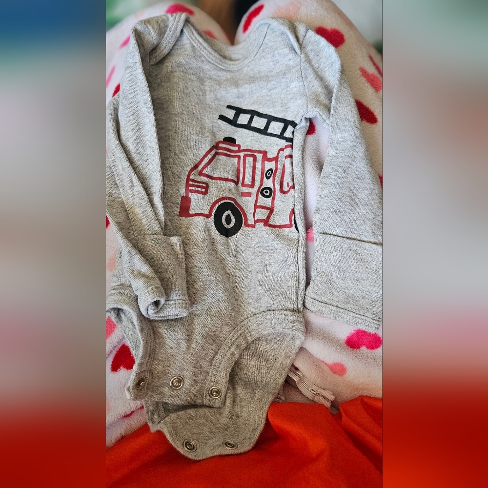 Carters newborn Gray onesie